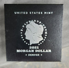 2021-D 1$ Morgan Silver Dollar Uncirculated COA OGP