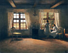 Peter Vilhelm Ilsted An Interior With Two Girls By A Window Canvas Print  # 4125