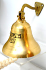 Vintage Large TITANIC 1912 Brass Wall Mount Ship Bell
