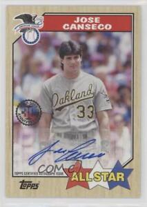 2017 Topps 1987 Rookie and All-Star Edition Auto Jose Canseco #1987A-JCA Auto