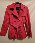 Coach 100% Authentic Short Trench Coat Size M. Red