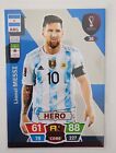 2022 FIFA World Cup Qatar Panini Adrenalyn XL Lionel Messi Hero Card Argentina
