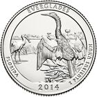 2014 D Everglades Park Quarter. ATB Series Uncirculated From US Mint roll.