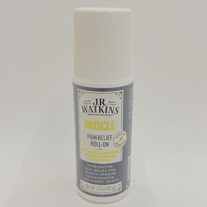 JR Watkins MUSCLE Pain Relief Roll-On  Natural 3 oz  Exp 7/2024