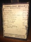 Vintage Schulmerich Carillon Bells Paper Roll , Christmas Songs + Mystery Roll