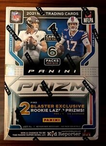 1 NEW 2021-22 Panini Prizm NFL Football Cards Factory Sealed Blaster Box - HOT