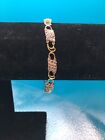 14K  Solid Gold Bracelets, Length 7.75'', tanzanite