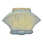 Roseville Futura Blue 1928 Vintage Art Deco Pottery Ceramic Fan Vase 82-6