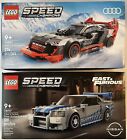 LEGO SPEED CHAMPIONS Audi S1 etron 76921 & 2 Fast 2 Furious Nissan Skyline 76917