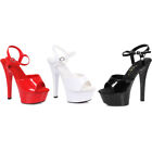 Ellie Sexy Dancer Platforms Ankle Strap High Heels Adult Women Shoes 601/JULIET