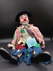 Vintage 1983 Clyde The Hobo Clown 20” Porcelain Dynasty Doll Collection