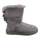 UGG Women’s Bailey Bow II Grey Suede Winter Boot Size US 8