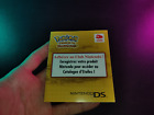 Club Nintendo Pokemon VIP Card Gold Version Heartgold Game DS FRA Scratch Notice