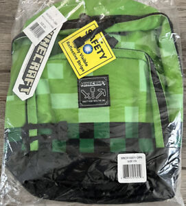 Licensed Minecraft Creeper Mini Backpack Boys/Girls School Bag 12-inch, NEW.
