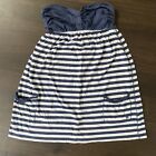 Abercrombie & Fitch Babydoll Navy Blue Stripe Large Summer Bathing Suit  Womens