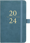 2023-2024 Pocket Planner/Calendar - Weekly and Monthly Agenda with Pen Holder
