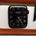 New ListingApple Hermes Series 8 Watch 45mm Space Black Full Set
