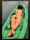 Photo Hot Sexy Beautiful Woman In Thong Bikini Round Bottom 4x6 Picture