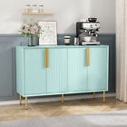 Kitchen Storage Cabinet Sideboard Buffet Cupboard Accent Cabinet with 4 Doors US