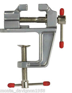 MINI TABLE VISE Aluminum Alloy  Craft ,Hobby, Jewelry Clamp On Vise