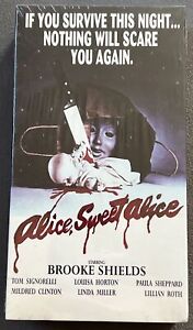 New, Sealed VHS Alice, Sweet Alice 1985 Brooke Shields Horror Movie Slasher Y