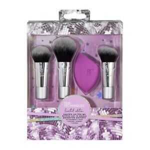Real Techniques Limited Edition Sparkle On-The-Go Kit, 4 Pcs