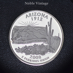 2008 S Proof Arizona State Quarter - From Clad Proof Set
