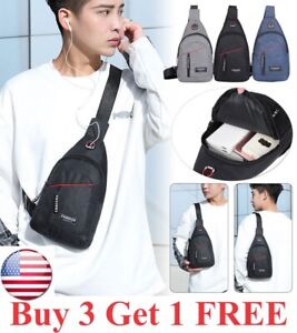 Men Fashion Multifunction Shoulder Bag Crossbody Sling hiking travel biking bag