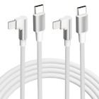 Iphone USB C to Lightning Cable,【2Pack 6FT Mfi Certified】Right Angle 90 Degree