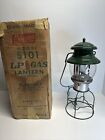 Vintage Coleman 5101 LP Gas Lantern + Pyrex Glass Globe Single Mantle & orig box