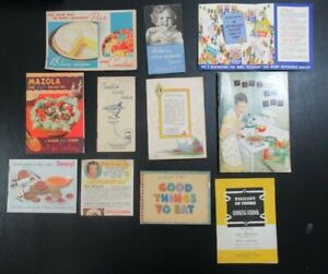 Vintage Advertising Cookbooks Lot Bond Bread Arm & Hammer Mazola Knox Recipes