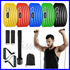 12 Pcs Resistance Bands Set Yoga Abs Exercise Bands For Fitness Home Workouts US
