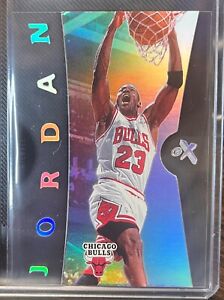 Michael Jordan 2006-07 Fleer E-X Chicago Bulls Basketball Card # 4 GOAT Nice EX