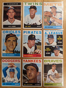 New Listing1964 Topps Baseball 35 Cards Starter Set Lot Rookies Highs League Leaders Koufax