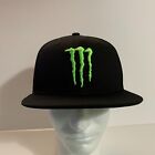 Monster Energy Drink Hat Snapback Adjustable Flat Bill Black Baseball Cap OSFM