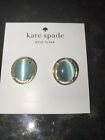 Kate Spade Turquoise Color Cat Eye Open Rim Post Earrings New