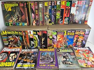 Horror/Monster Magazines LOT of 112 Mags 1961-2008 Various Publishers (s 14272)