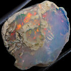 100% Natural Ethiopian Fire Opal Amazing Flashy Rough Loose Gemstones