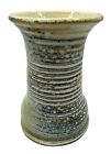 Vintage Signed Studio Pottery Vase Ernst Beige Drip Glaze 5.5 inches tall