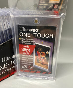 Ultra PRO 35pt One Touch Magnetic Trading Card Holder UV Protection New
