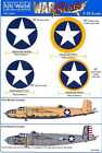 Kits World Decals 1/32 B-25J MITCHELL Bomber NATIONAL MARKINGS