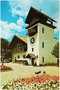 Frankenmuth Bavarian Inn Glockenspiel Tower Town Clock  Michigan Postcard