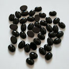Wholesale 50pcs/lot Natural Black Onyx Stone Oval CAB CABOCHON Beads for Ring
