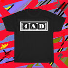 New Shirt 4AD Record Logo Men's Black T- Shirt USA Size S to 5XL