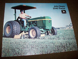 1976 John Deere 2040 Tractor Advertising Brochure