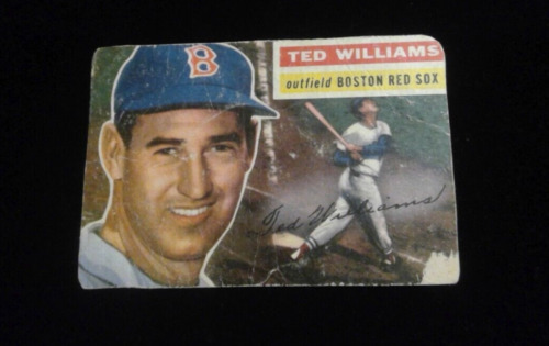 1956 Topps Ted Williams Boston Red Sox Baseball Card # 5 Poor, Please Read