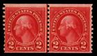 US.#599 Rotary Press Line Pair Issue of 1923 - OGNH - VF - CV$4.50 (ESP#1133-E)