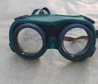 Vtg Welding Blow Torch Goggles Steam Punk Green Plastic Craftsman Removable Lens
