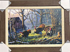 Terry Doughty Kings of the Hill Wild Turkey Art Print-Framed 27.5 x 20