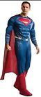 Superman Costume W/ Cape & 6 Pack Abs Halloween Size XL Men's RUBIE Stained Cape